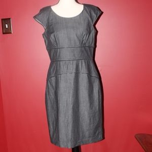 Calvin Klein, cap sleeves grey dress Size 8    B8